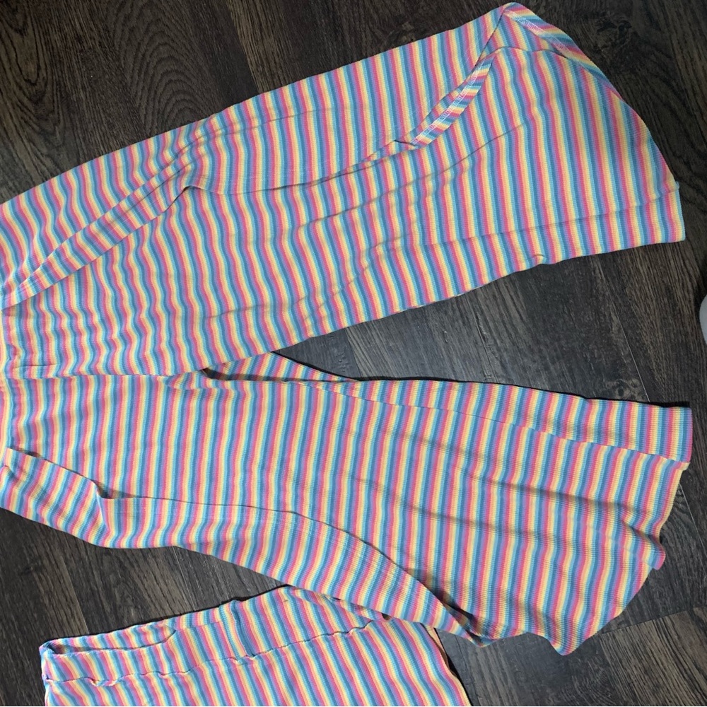 Colorful Striped Two-Piece Set - Picture 2 of 5
